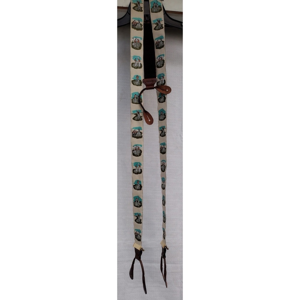Vintage Men's Golf Suspenders Rare Classic Golf Style Excellent Condition